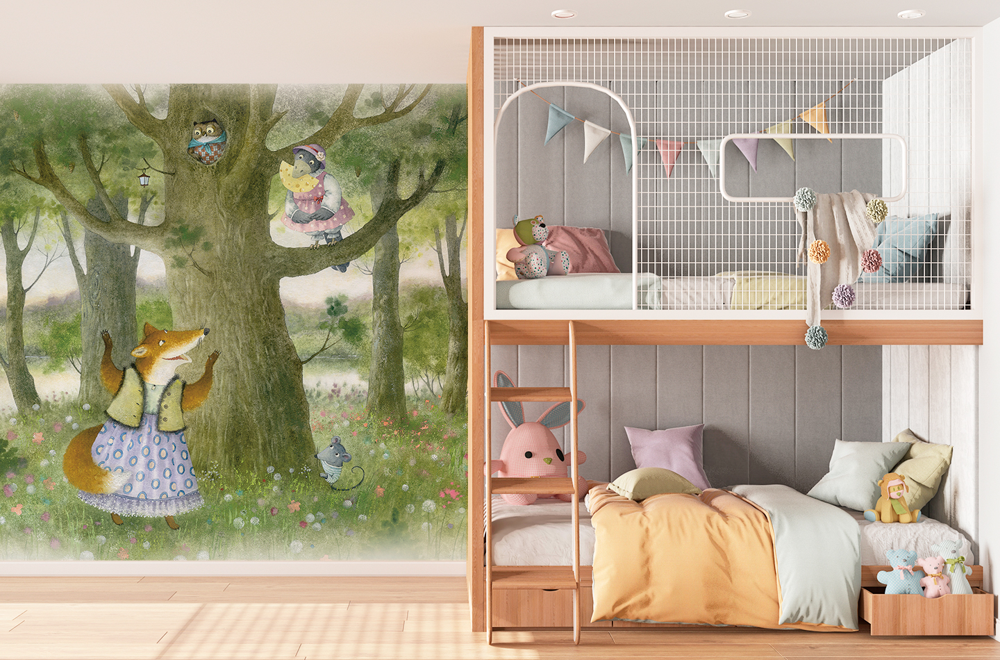 Дизайн детской комнаты для двоих детей: идеи и фото