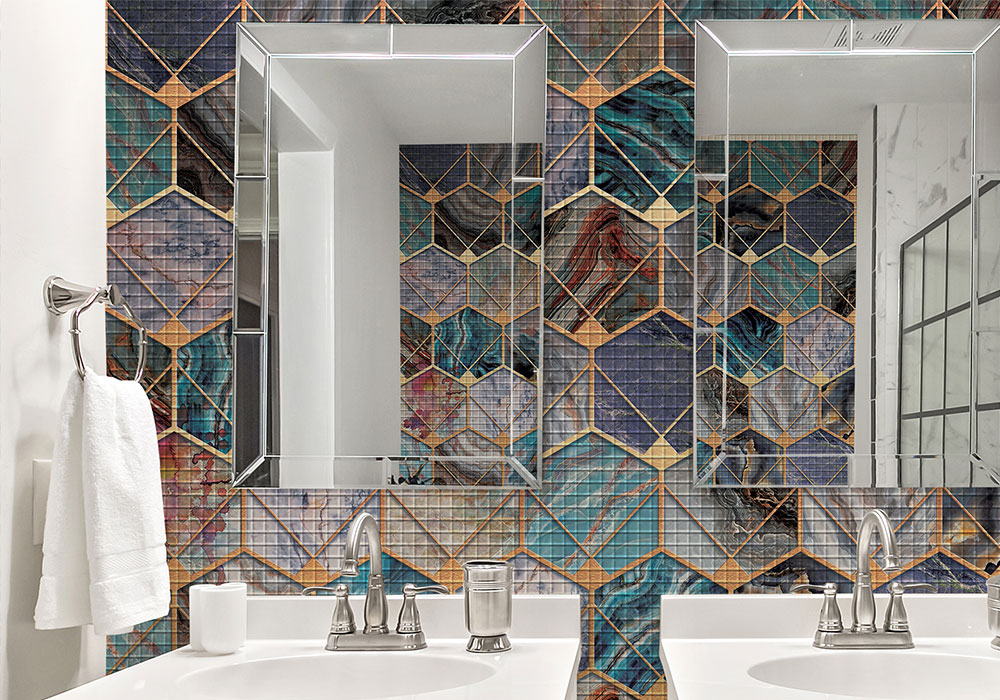 Мозаика в ванной комнате - фото дизайна в разных стилях и цветовой гамме